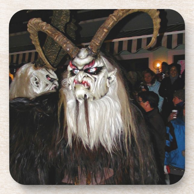 Horned Japanese Devil Mask Getränkeuntersetzer (Vorderseite)