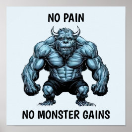 Horned Monster Poster