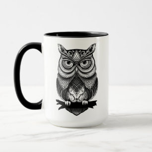 Horned Owl Grafische Tasse