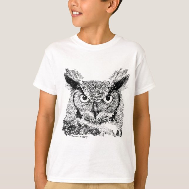 Horned Owl T-Shirt (Vorderseite)