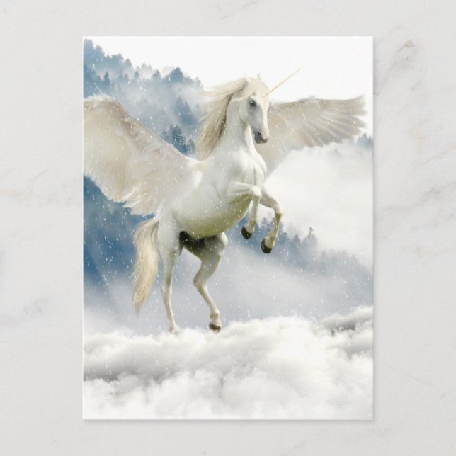 Horned Pegasus Postkarte (Vorderseite)