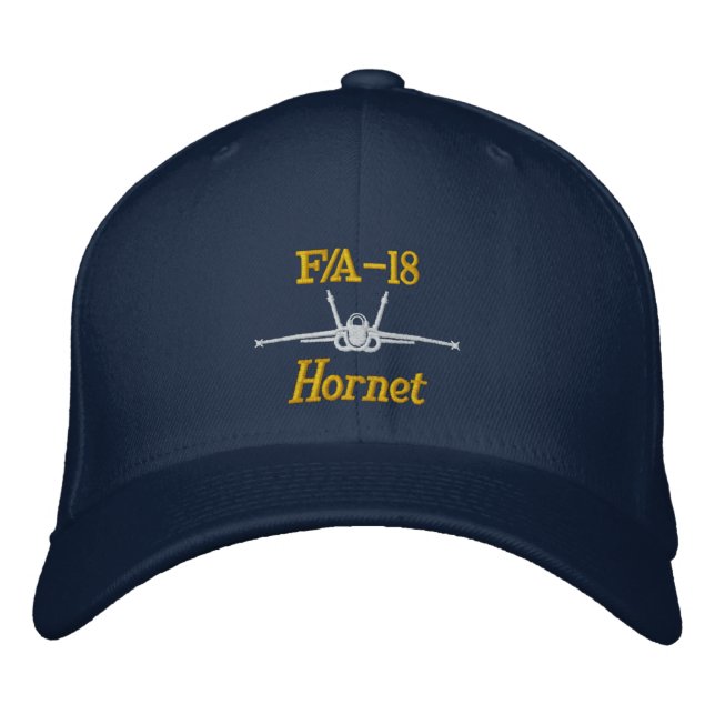 Hornet Wool FLEX FIT Golf Hat Bestickte Kappe (Vorderseite)