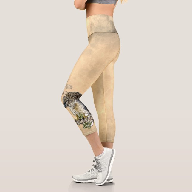 Hornhaut-Artwork vom Aussterben bedrohter Philippi Capri Leggings (Links)