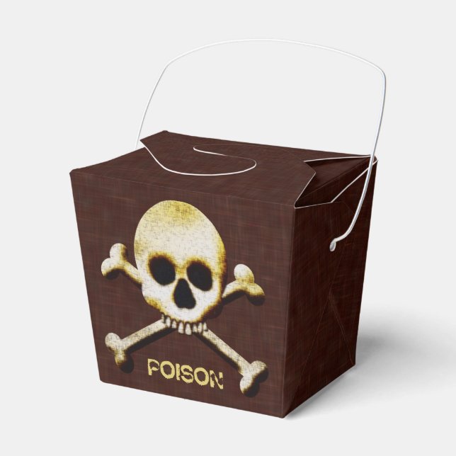 Hornhaut und Kreuzknochen Halloween Gift Geschenkschachtel (Vorderseite)
