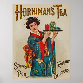 Hornimans Tee~Strong~Pure~Fragrant~köstlich 1898 Poster