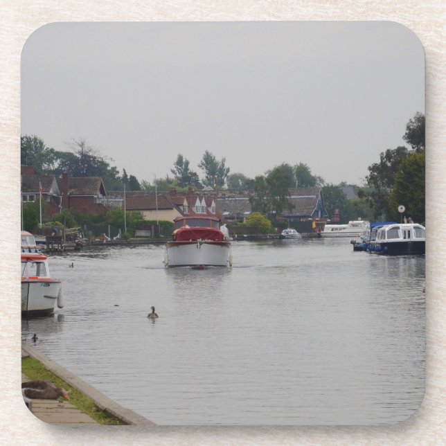 Horning on the River Bure Getränkeuntersetzer (Vorderseite)