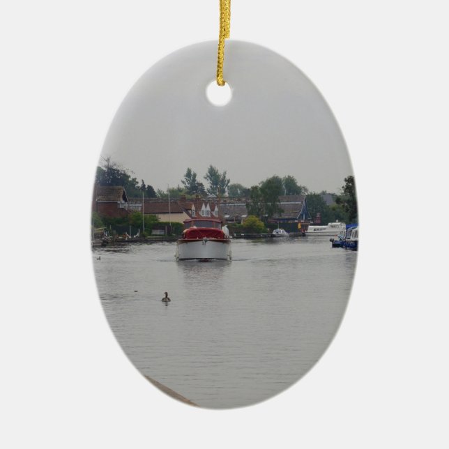 Horning on the River Bure Keramikornament (Vorne)