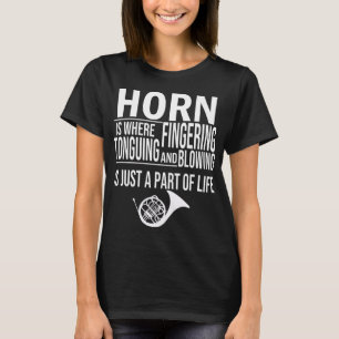Hornist Music Marching Band Französischer Horn-Pl T-Shirt