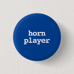 Hornist-Typografie Button
