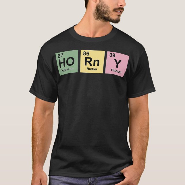 Horny Chemistry for Single Paares Periodic T-Shirt (Vorderseite)