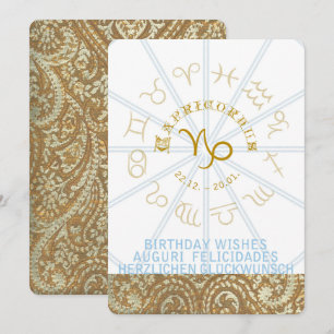 HOROSCOPE ~ Invitation d'anniversaire - Capricornu