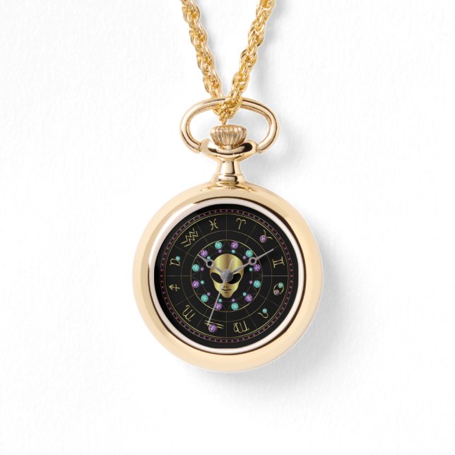 Horoscope SCIFI Alien Armbanduhr (Vorderseite)