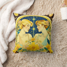 Horoscope Sign Gemini Twins Ethereal Kissen