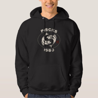Horoscope Zodiac Sign Fish Pisces 1980 Hoodie