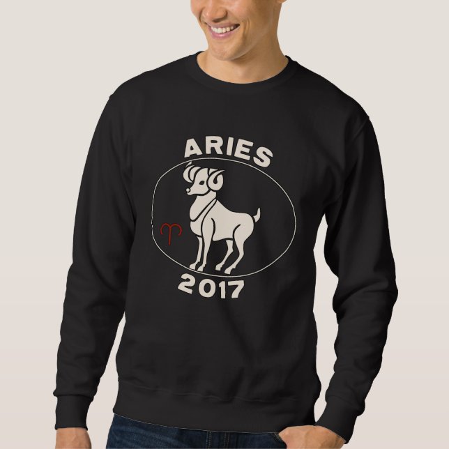 Horoscope Zodiac Sign Ram Aries 2017 Sweatshirt (Vorderseite)