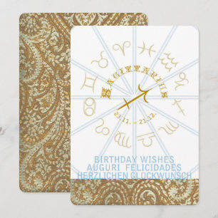 HOROSKOP ~ Geburtstag laden - Schützen ein Einladung