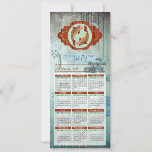 Horoskop Kalender Karte 2017 ~ Fische