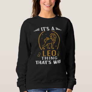 Horoskop Leo Astrologie Zodiac-Zeichen Sweatshirt
