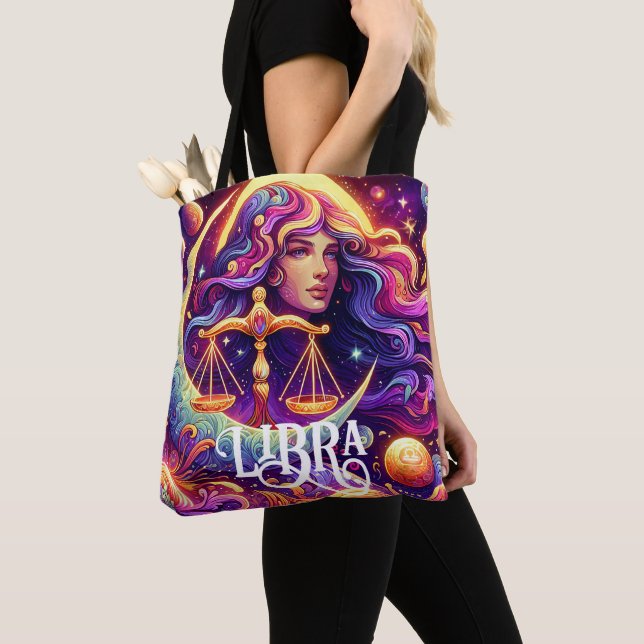Horoskop Sign Libra Zodiac Ethereal Mystische Kuns Tasche (Von Nahem)