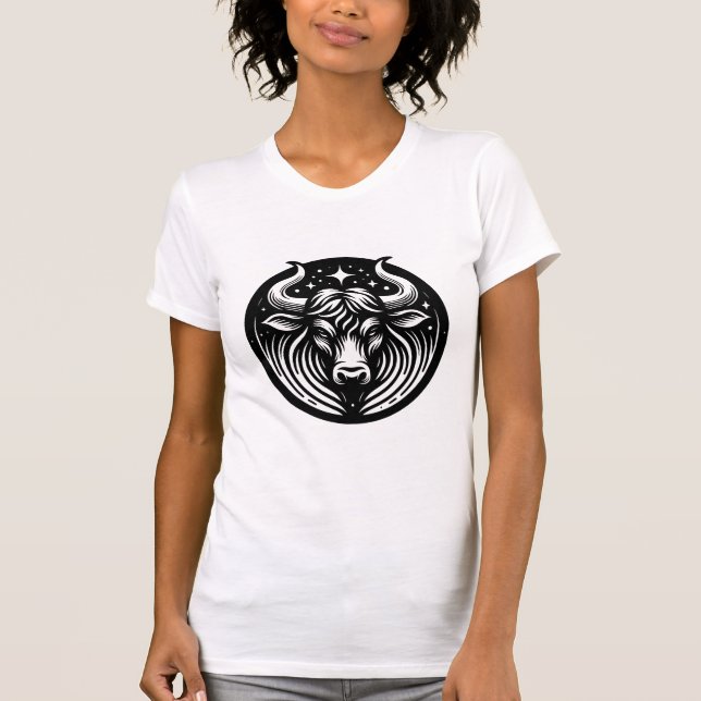 Horoskop Sign Taurus Bull Symbol T-Shirt (Vorderseite)