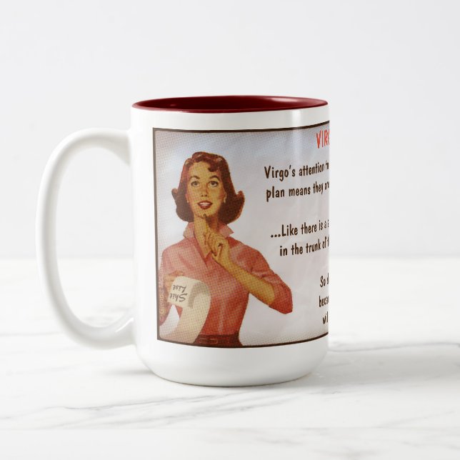 Horoskop: VIRGO Zweifarbige Tasse (Links)