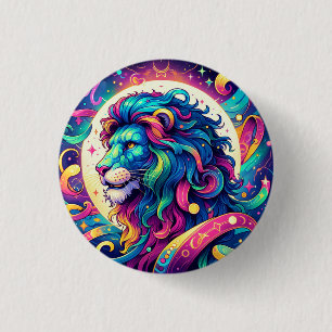 Horoskop-Zeichen Leo   Farbenfrohe Löwenkunst Button