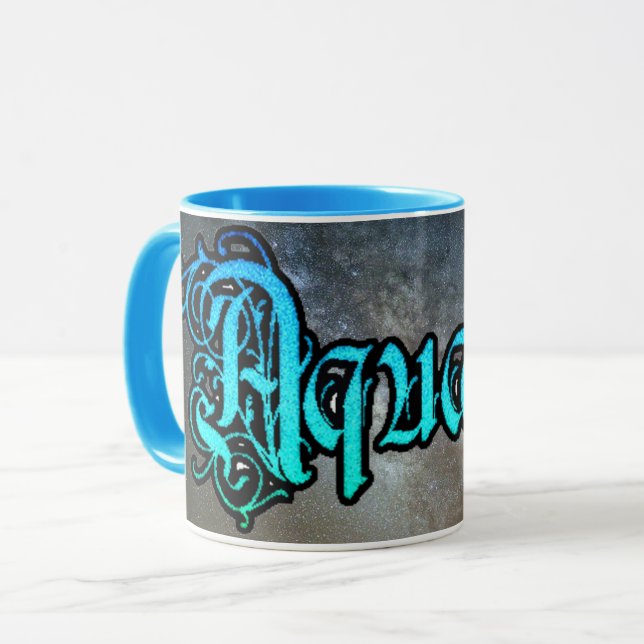 Horoskop-Zeichen-Wassermann-Kaffee-Tasse Tasse (Vorderseite Links)