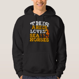 Horoskop Zodiac Sign Aries Lieben Seepferde Hoodie
