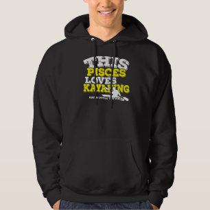Horoskop Zodiac Sign Fisces Lieben Kajak Hoodie
