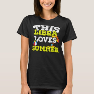 Horoskop Zodiac Sign Libra Lieben Sommer T-Shirt