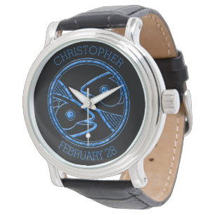 Horoskop Zodiac Sign Pisces Armbanduhr