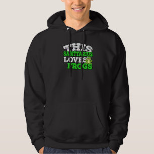 Horoskop Zodiac Sign Sagittarius Lieben Frösche Hoodie