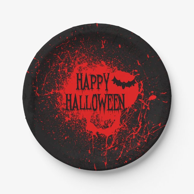 Horreur d'Halloween Spooktaculaire | Assiette en P (Devant)