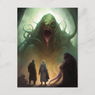 Horrible Green Creator Horror Art Carte postale