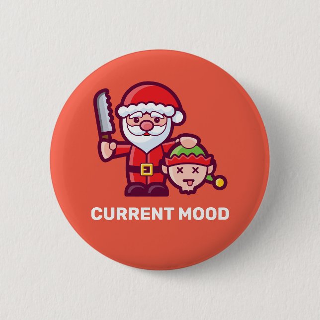Horrible Santa Claus Button (Vorderseite)