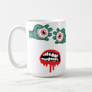 Horrific Zombie Hands mit schmelzendem Lipstick Kaffeetasse