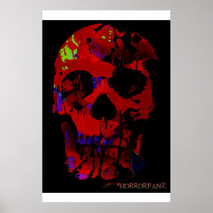 Horrofanz Abstrakt Skull Poster