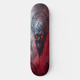 Horror Aesthetic Skull Skateboard