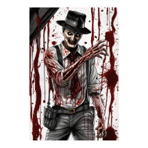 Horror-Albtraum-Plakat - Blut-Halloween-Wandkunst