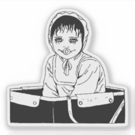 Horror anime art aufkleber