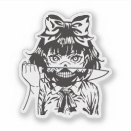 Horror anime aufkleber