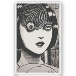 Horror anime girl  aufkleber