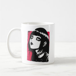 Horror anime girl  kaffeetasse