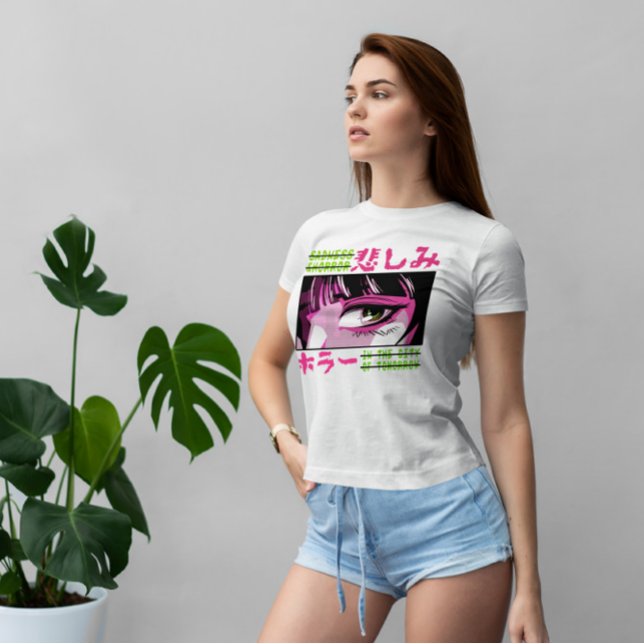 Horror Anime Japanese Girl T-Shirt (Von Creator hochgeladen)