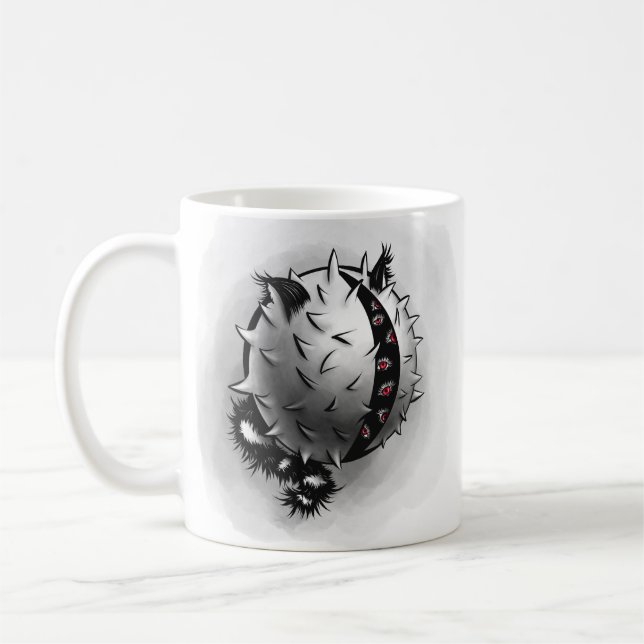 Horror Art Dark Fantasy Monster Kaffeetasse (Links)
