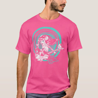 Horror Art - Pinup Hotrod Goth Girl - Psychologisc T-Shirt