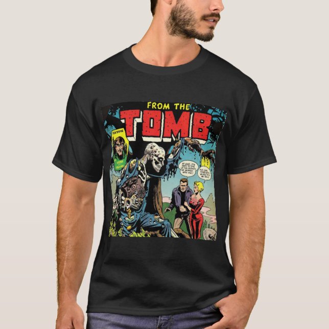 Horror aus dem Tomb Comic Buch T-Shirt (Vorderseite)