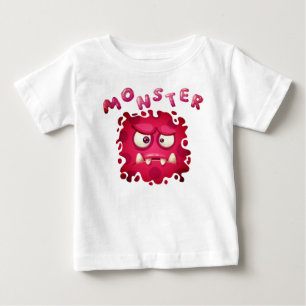 Horror-Ausdrücke Lustige Monster-Gesichter Baby-T- Baby T-shirt