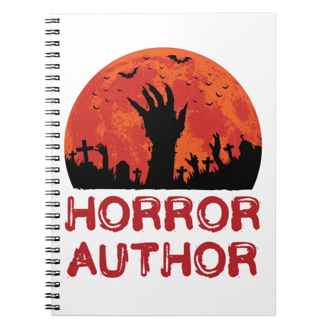 Horror Autor Schriftsteller Beängstigende Geschich Notizblock (Vorderseite)