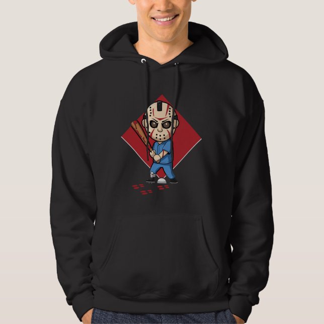 Horror Baseball Player Hoodie (Vorderseite)